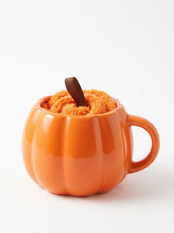 Smile Pumpkin Mug & Socks