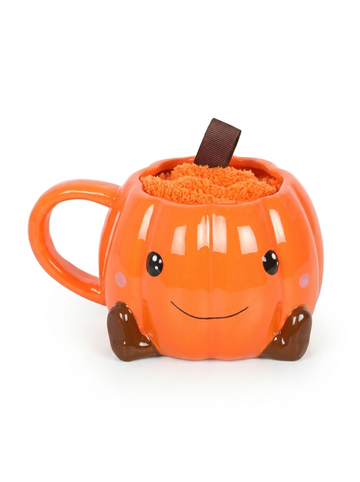 Smile Pumpkin Mug & Socks