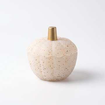 speckled pumpkin candle closed