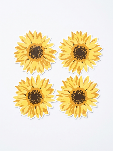 Sunflower Coaster Set
