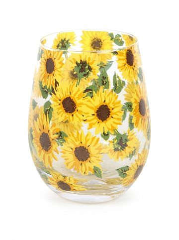 Sunflower Stemless Glass