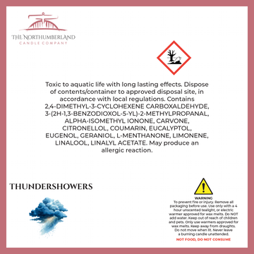 Thundershowerrs 50g Snap Bar - safety label, ingredients and warnings