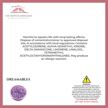 Dreamables 50g Snap Bar - safety label, ingredients and warnings