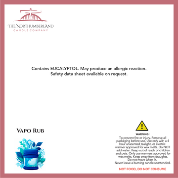 Vapo Rub 50g Snap Bar - safety label, ingredients and warnings