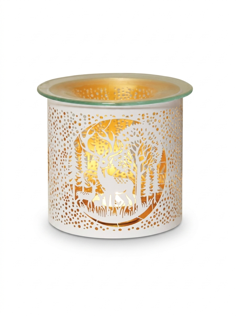 White Deer Family Metal Tealight Burner