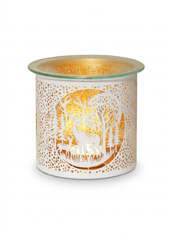 White Deer Family Metal Tealight Burner