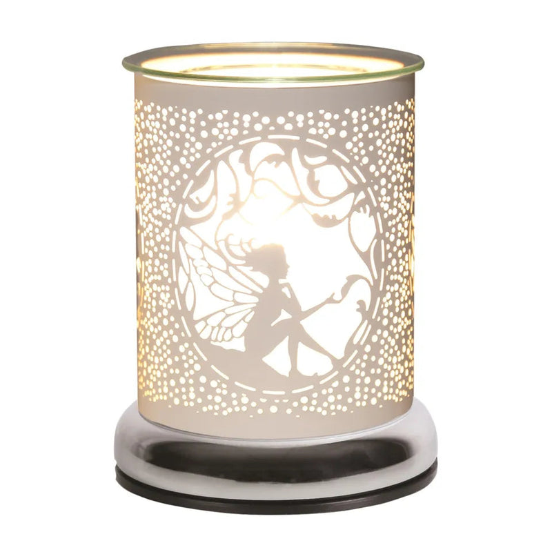 Touch Sensitive Wax Burner, White Seated Fairy